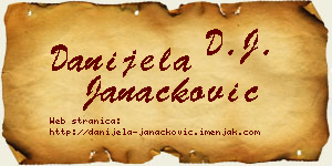 Danijela Janaćković vizit kartica